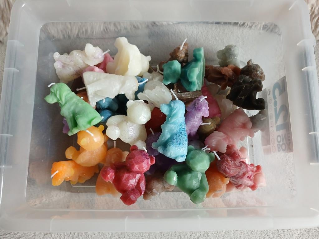 Gros lot de bougies ourson/chien neuves., Ophalen of Verzenden