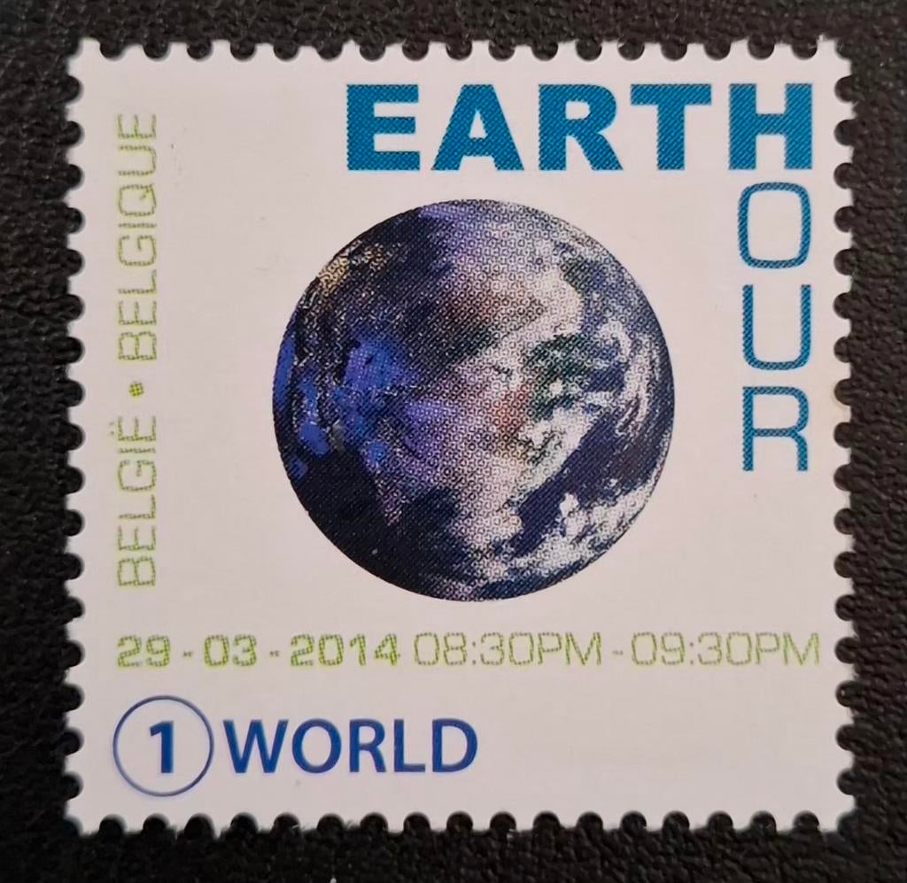 België: OBP 4405 ** Earth hour 2014., Frankeerzegel, Ophalen of Verzenden, Zonder stempel, Postfris