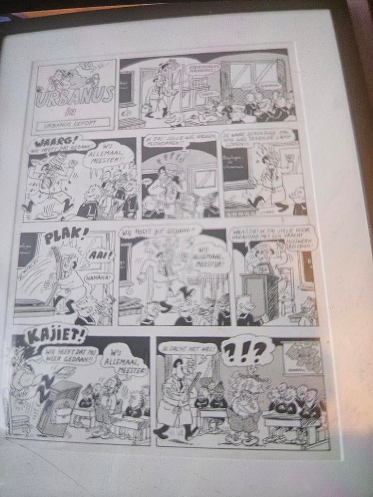 Urbanus gefopt orginele tekening, Enlèvement