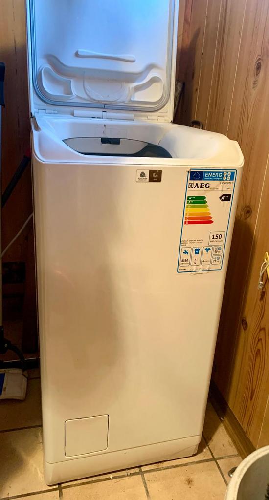 Wasmachine bovenlader, Electroménager, Lave-linge, 1200 à 1600 tours, Classe énergétique A ou plus économe, 4 à 6 kg, Comme neuf