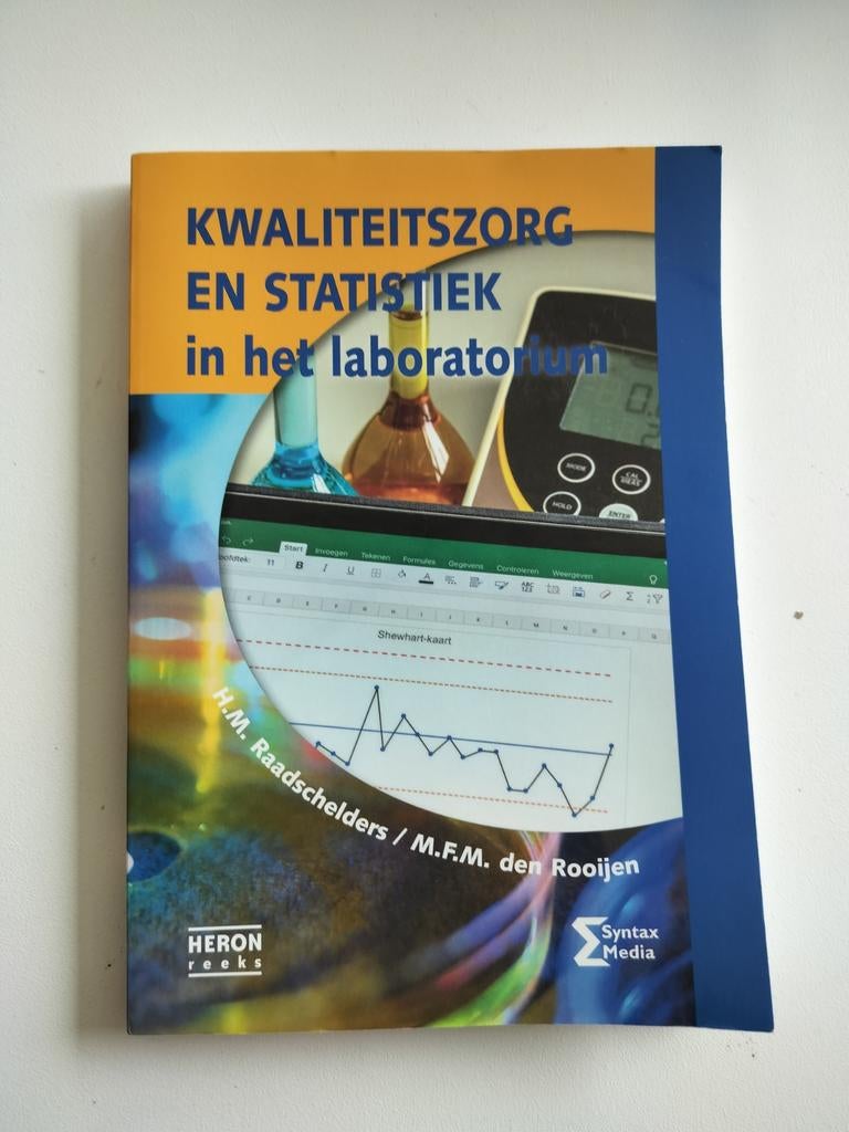 Kwaliteitszorg en statistiek in het laboratorium, Boeken, Studieboeken en Cursussen, Ophalen of Verzenden