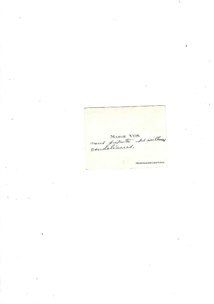Carte de visite ancienne, Collections, Cartes de naissance & Cartes de visite, Enlèvement ou Envoi, Carte de visite