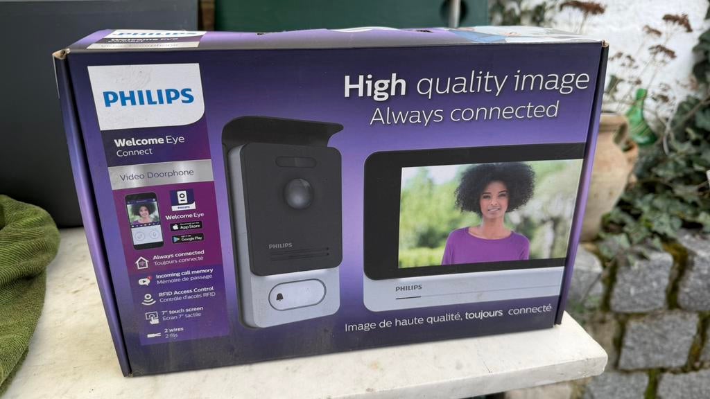 Visiophone, Philips, WelcomeEye, connecter et filaire, Ophalen of Verzenden, Gebruikt