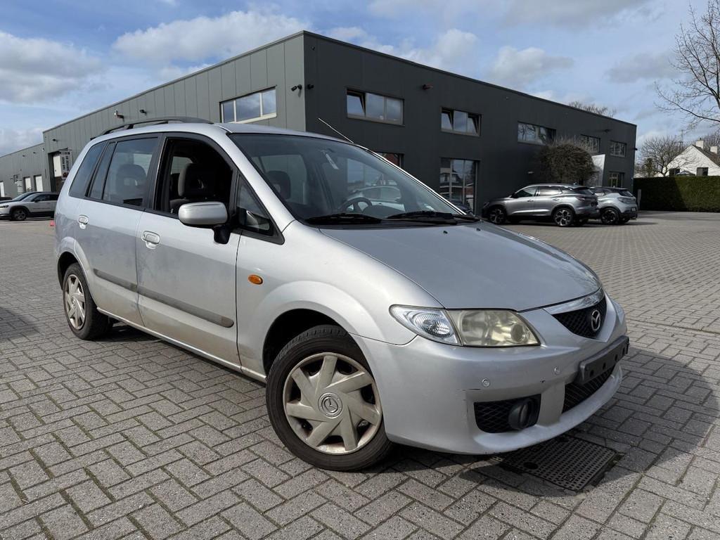 Mazda Premacy 1.8 Benzine Airco ONLY EXPORT, Auto's, Mazda, Voorwielaandrijving, Monovolume, Gebruikt, 4 cilinders