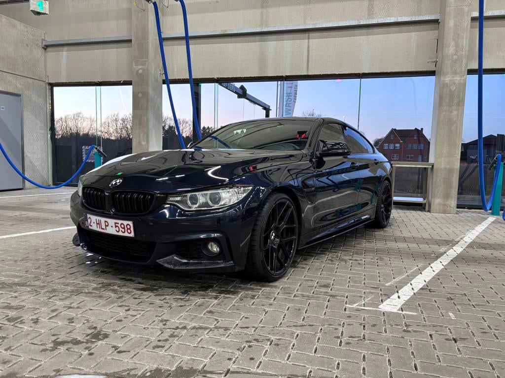 BMW 420D Coupé – M4 Look | Stage 1 | Downpipe | Full Option, Auto's, Automaat, Achterwielaandrijving, Blauw, Alcantara