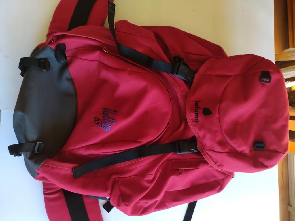 Vintage Lafuma trekking rugzak valley 65 liter metzijzakken, Verzenden