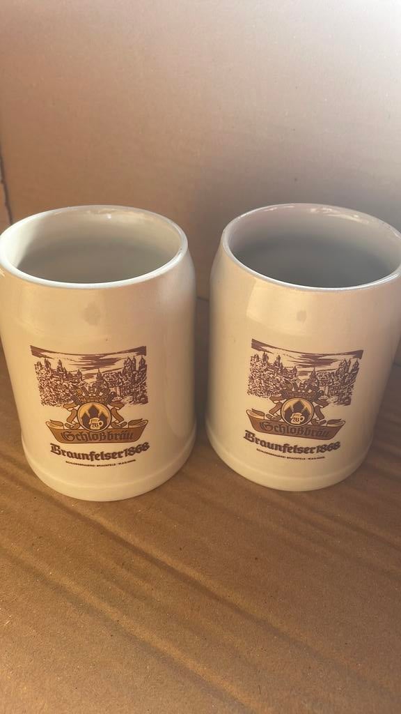 Vintage Bierpul Schlossbrauerei Braunfels Braunfelser 1868, Ophalen, Zo goed als nieuw