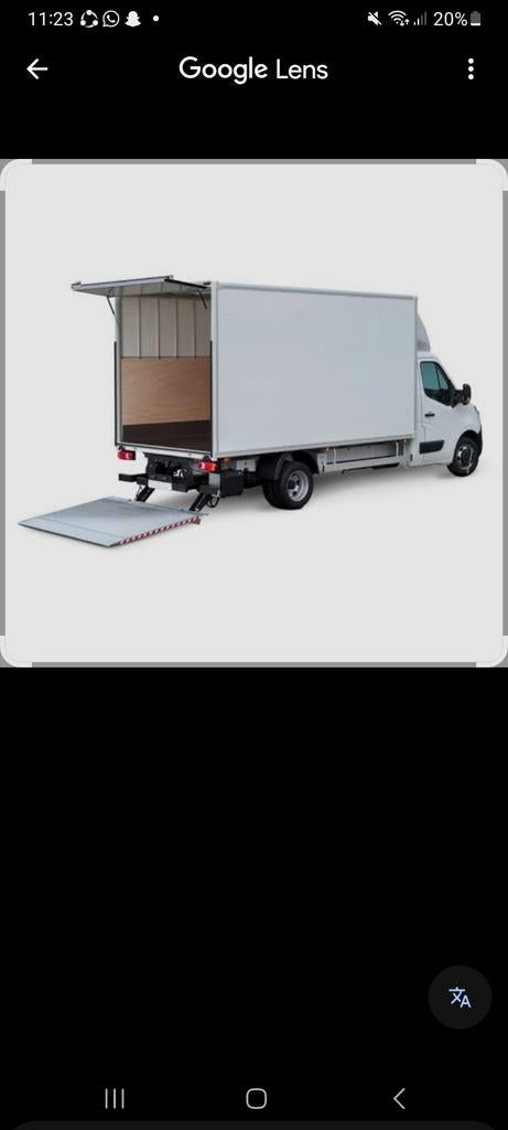 Camionnette déménagement