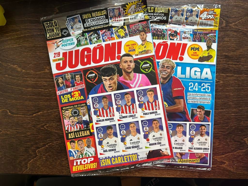 Panini Spanje ‘ Club world cup ‘25 update ‘, Ophalen of Verzenden, Nieuw, Meerdere stickers