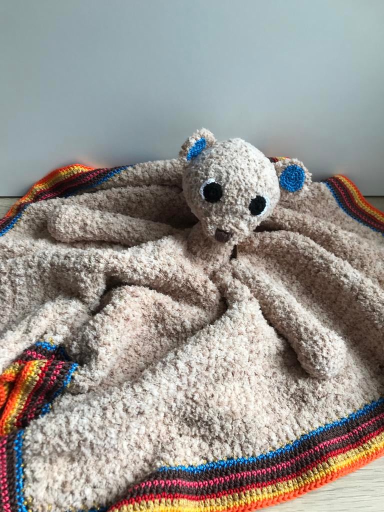 Knuffeldoek beer, Kinderen en Baby's, Kraamcadeaus en Geboorteborden, Verzenden, Zo goed als nieuw