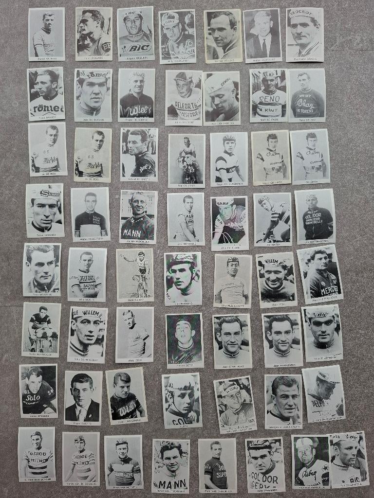 Kaarten wielrenners jaren 50-60 (klein), Ophalen of Verzenden, Gebruikt, Spelerskaart