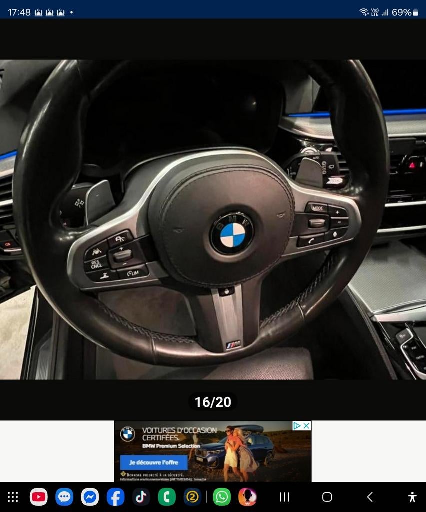Bmw g31 m550d 193 000kl anne 2019 problème fap sans ct