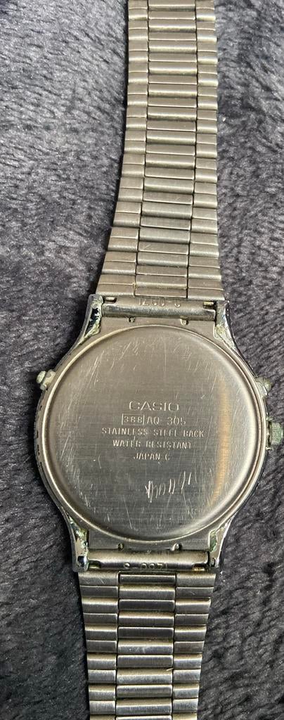 Casio vintage, modèle AQ-305, Casio, Enlèvement, Acier, Acier