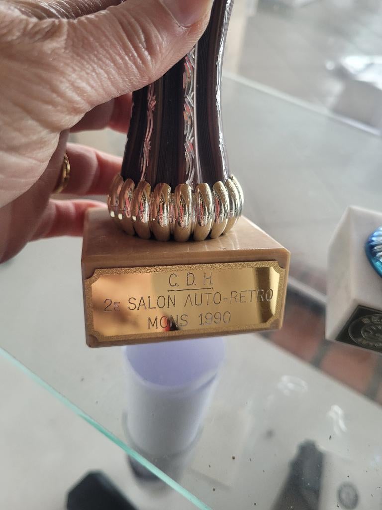 Trophée Vintage 2ème Salon Auto-Moto-Rétro Mons 1990, Enlèvement, Neuf, Divers