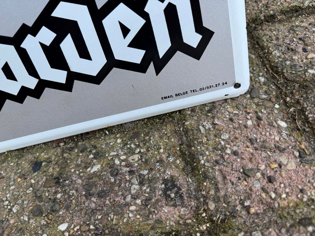Hoegaarden bier oud emaille reclamebord, Ophalen of Verzenden, Gebruikt, Reclamebord