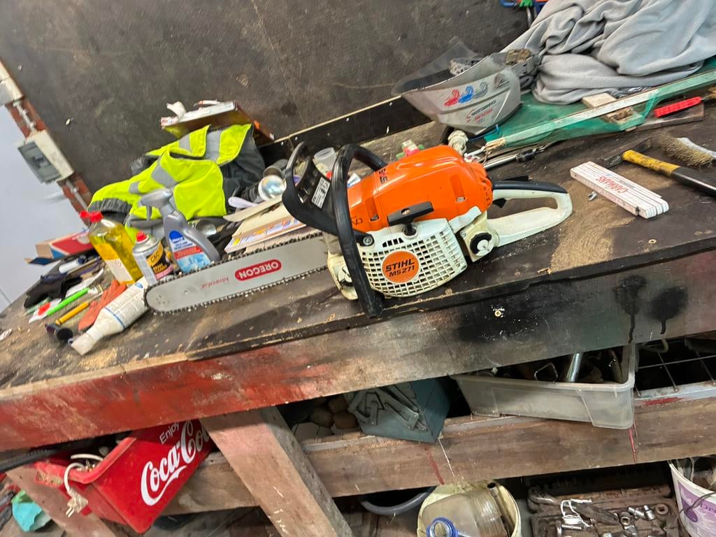 Stihl ms 271, Doe-het-zelf en Bouw, Gereedschap | Zaagmachines, Ophalen, Zo goed als nieuw