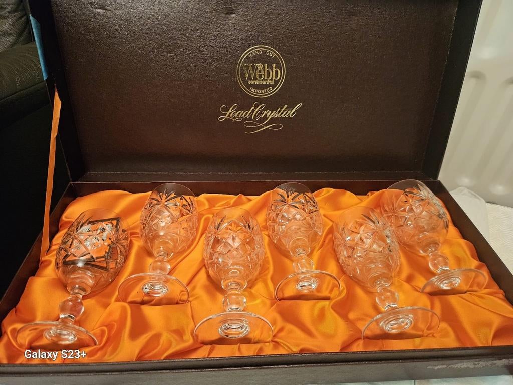 Verre en cristal serti, cristal au plomb, Collections, Verres & Petits Verres, Neuf, Autres types, Enlèvement ou Envoi