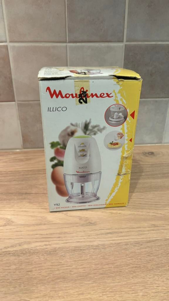 Mini hachoir moulinex illico, Electroménager, Mélangeurs de cuisine, Enlèvement ou Envoi, Comme neuf