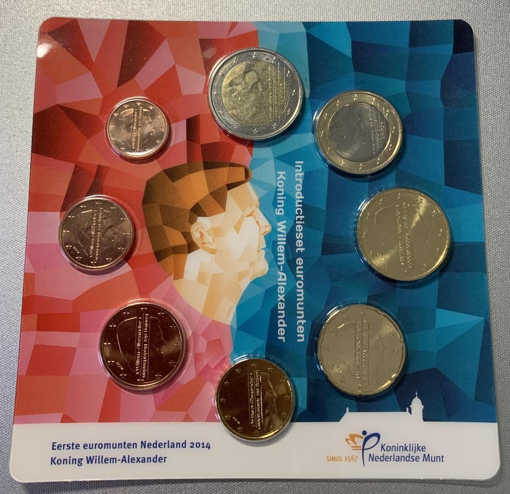 Introductieset euromunten Koning Willem-Alexander 2014, Postzegels en Munten, Munten | Europa | Euromunten, Ophalen of Verzenden