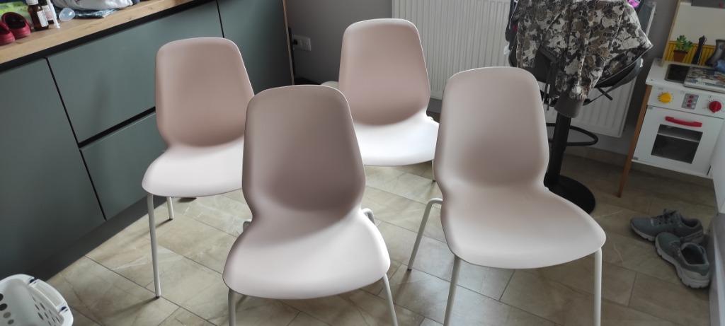 4 chaises IKEA Leifarne rose, Maison & Meubles, Chaises, Autres couleurs, Enlèvement, Utilisé, Autres matériaux