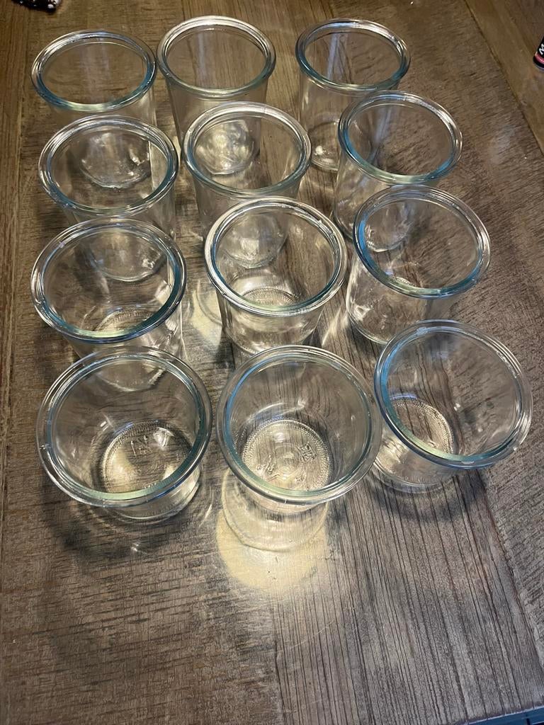 Stortglazen / steriliseerbokalen zonder deksel, Ophalen of Verzenden, Zo goed als nieuw