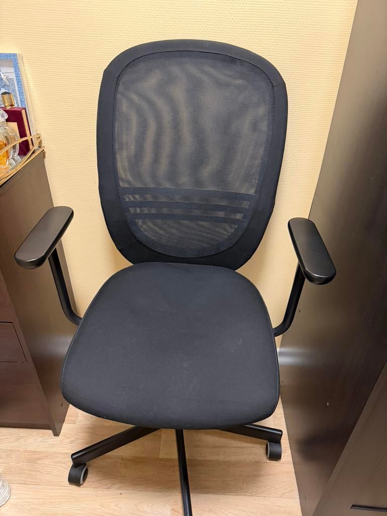 Chaise de bureau IKEA FLINTAN noire, Maison & Meubles, Chaises de bureau, Comme neuf, Chaise de bureau, Noir, Enlèvement