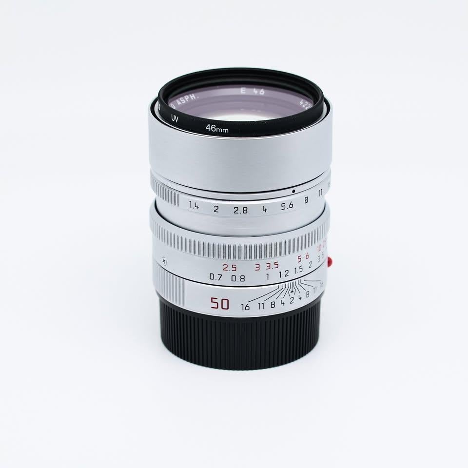 Leica M-50mm Summilux f1,4 ASPH (First Gen), Ophalen, Zo goed als nieuw, Standaardlens