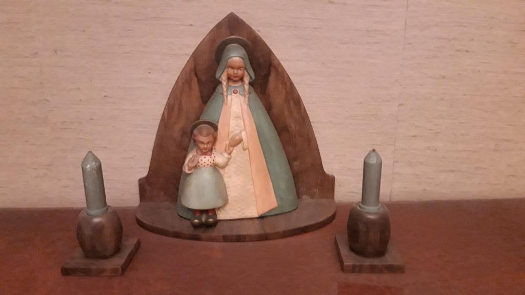 Mariabeeld met kind Jesus (aardewerk), Antiek en Kunst, Ophalen of Verzenden