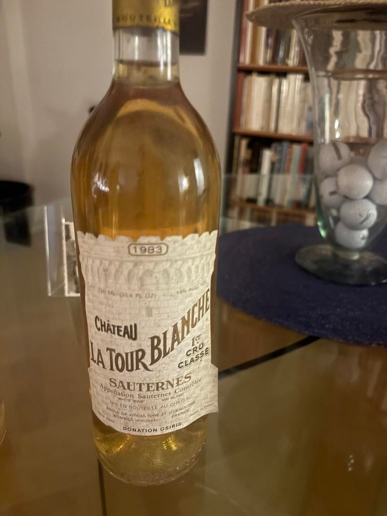 Château La Tour Blanche, Sauternes, 1983, Verzamelen, Ophalen, Frankrijk, Nieuw, Witte wijn