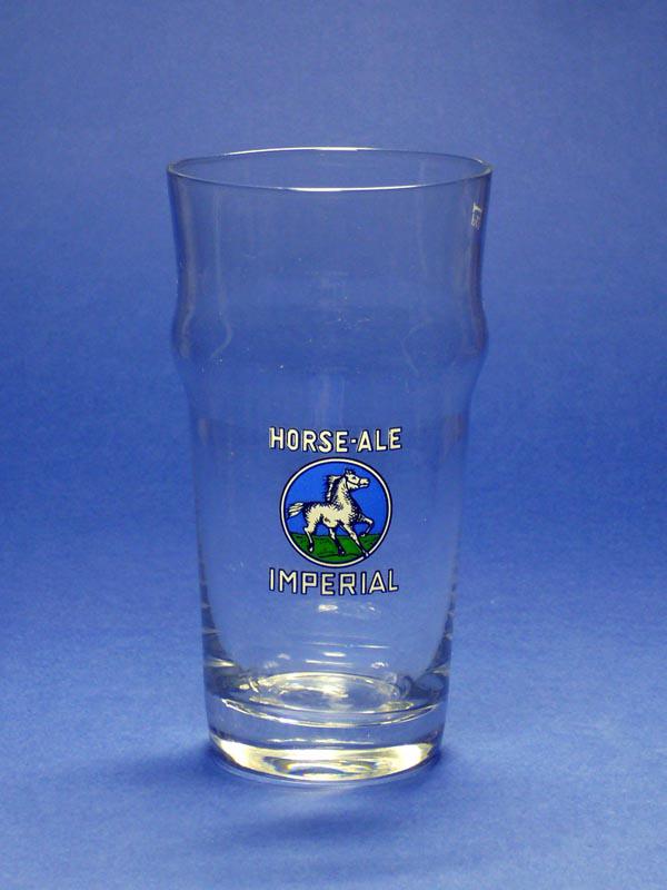 Nonick Horse-Ale Imperial Anderlecht Brussels glas, Verzamelen, Biermerken, Ophalen of Verzenden, Gebruikt, Glas of Glazen