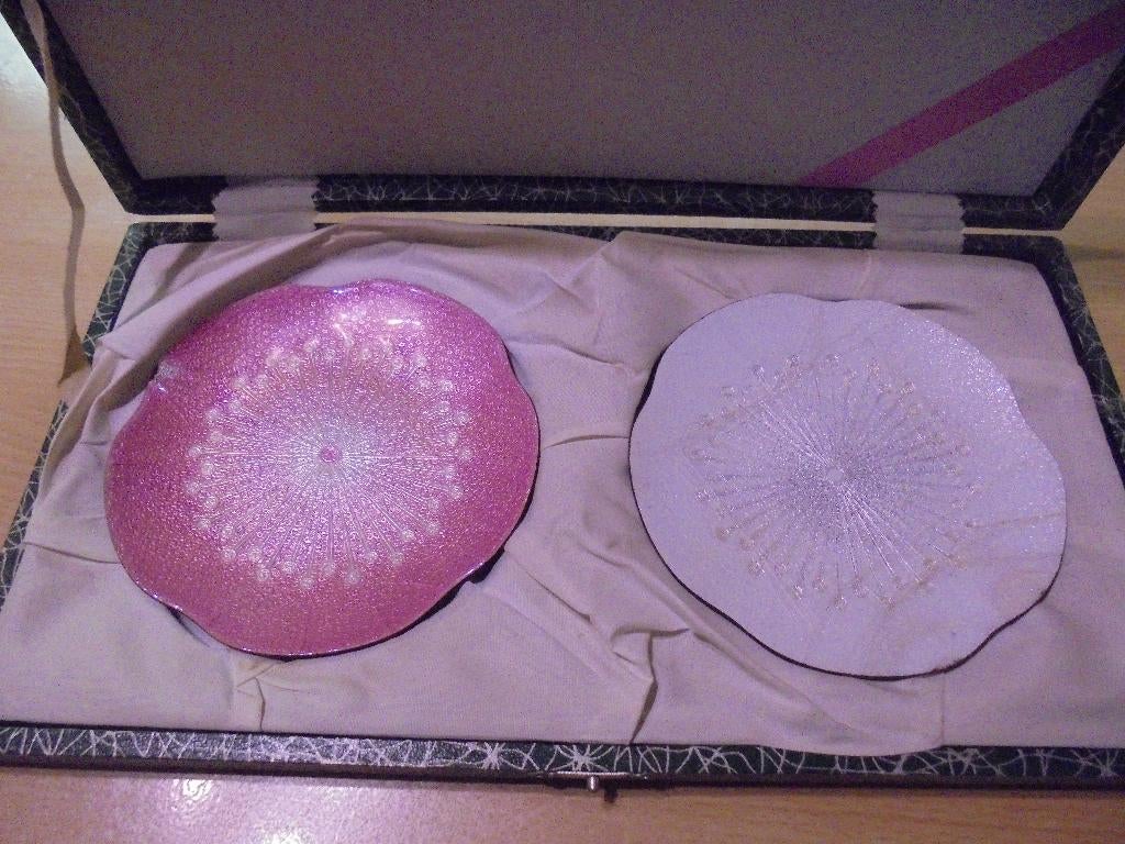 Tutanka Vintage Japanse cloisonne emaille borden, Ophalen of Verzenden