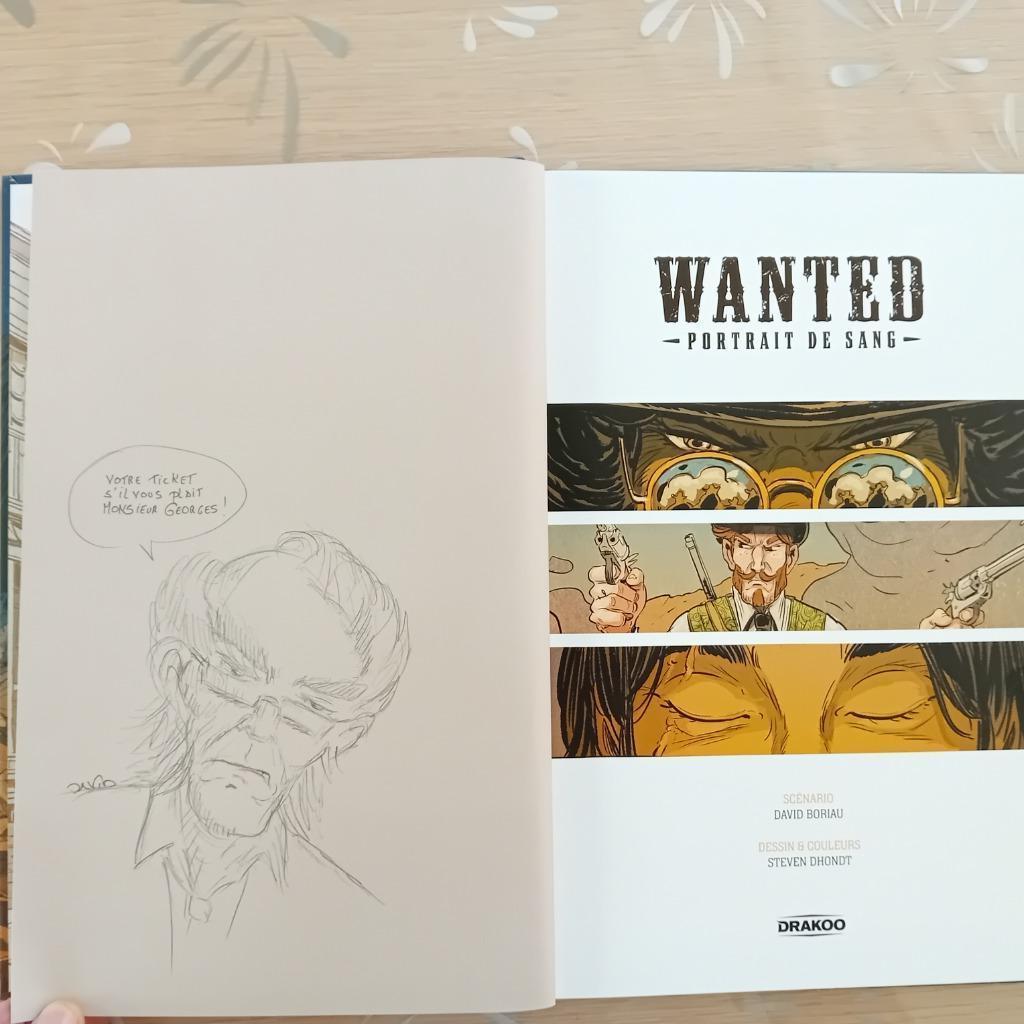EO - Wanted - Dédicacé + dessin orig., Eén stripboek, Ophalen of Verzenden, Nieuw