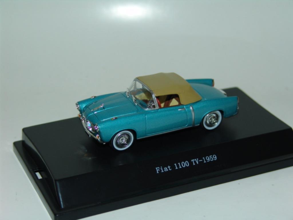 1:43 Starline Fiat 1100 TV gesloten cabrio 1959 blauw, Hobby & Loisirs créatifs, Voitures miniatures | 1:43, Enlèvement ou Envoi