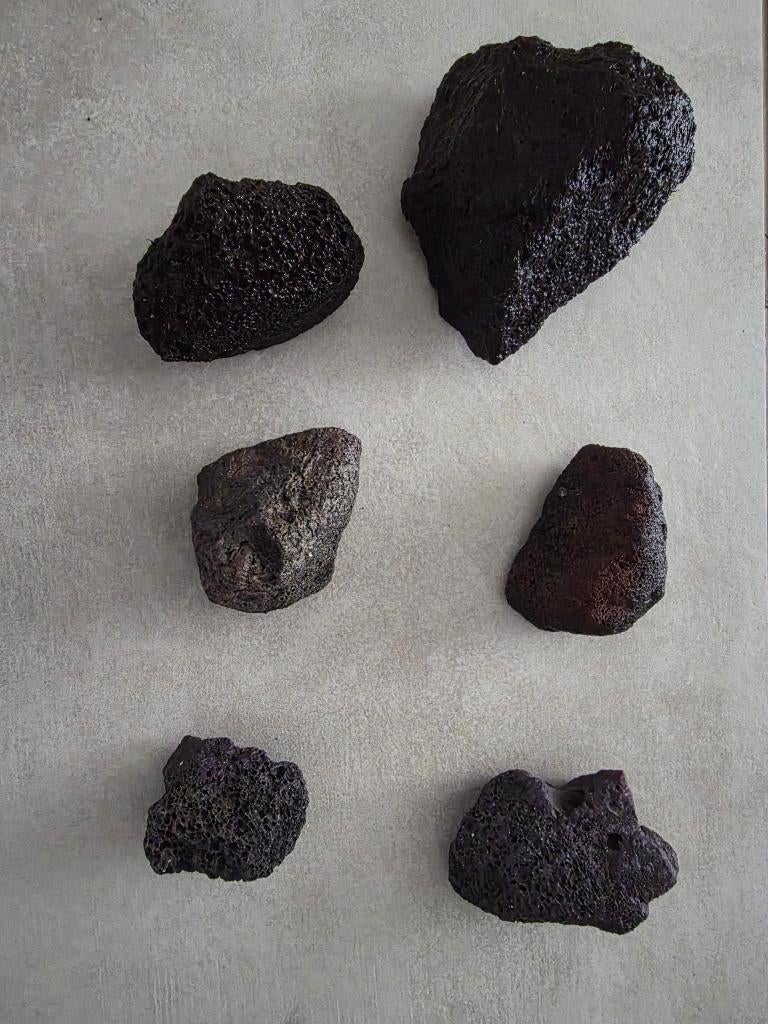 Lavastenen, Tuin en Terras, Grind, Keien en Split, Ophalen, Zwart, Overige typen, Nieuw