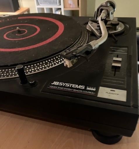 Platenspeler JBSYSTEMS + 8 naalden + Pre-Amp, Automatisch, Zo goed als nieuw, Platenspeler, Ophalen