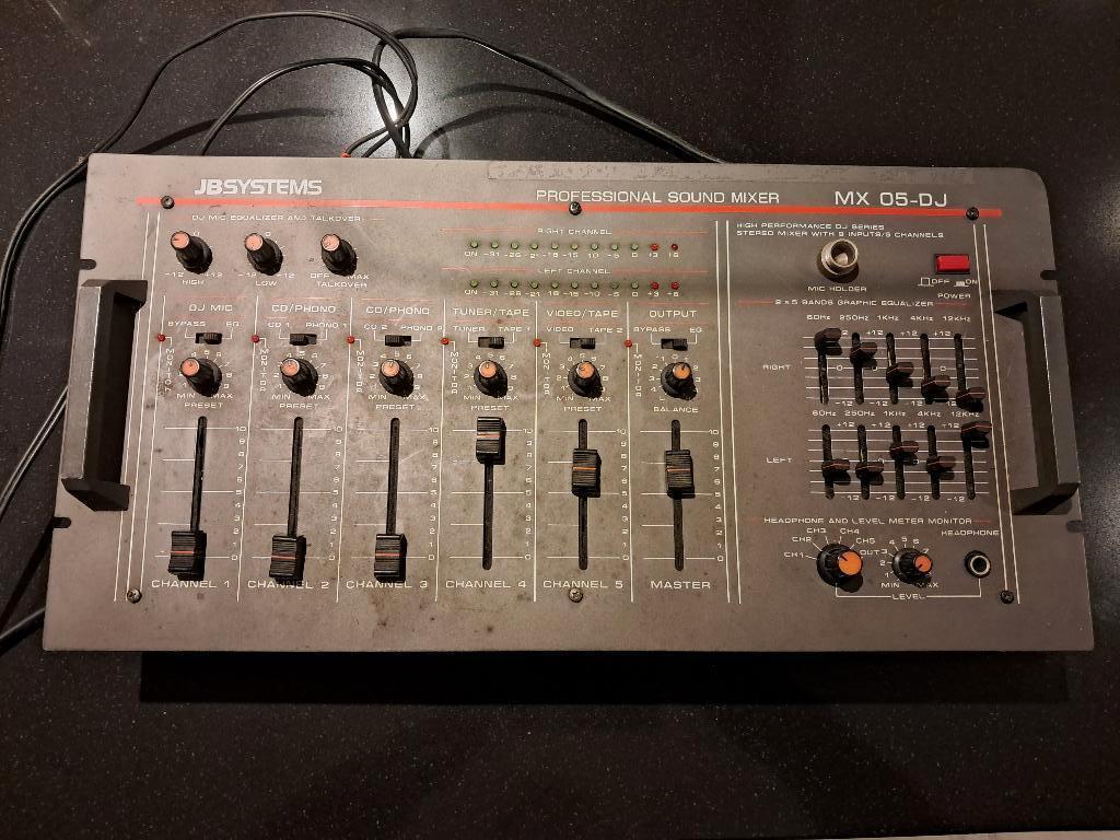 JB Systems mx05-dj professional sound mixer, Muziek en Instrumenten, Mengpanelen, Ophalen, Gebruikt