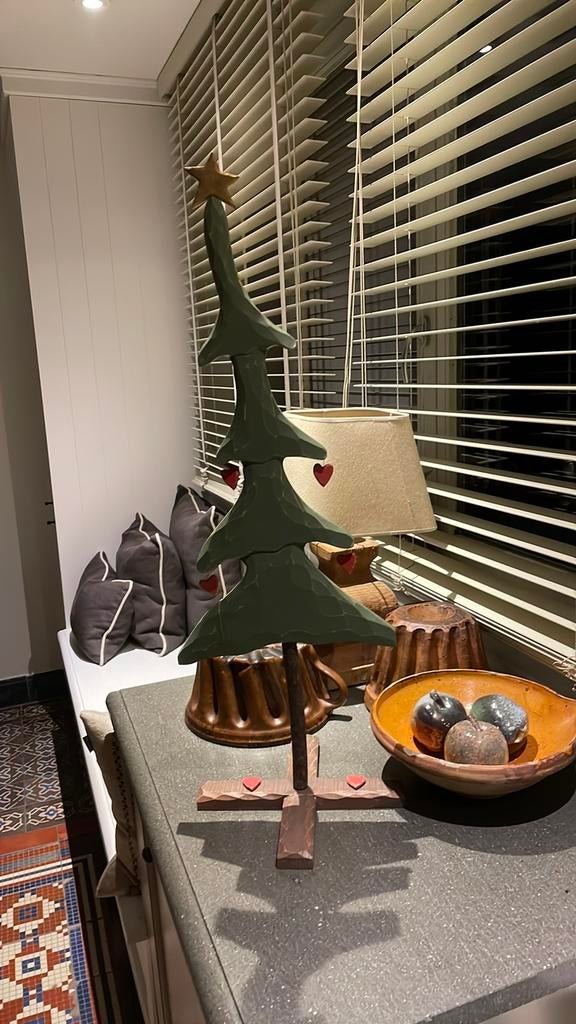 Houten kerstboom  love-tree flamant, Ophalen of Verzenden, Gebruikt