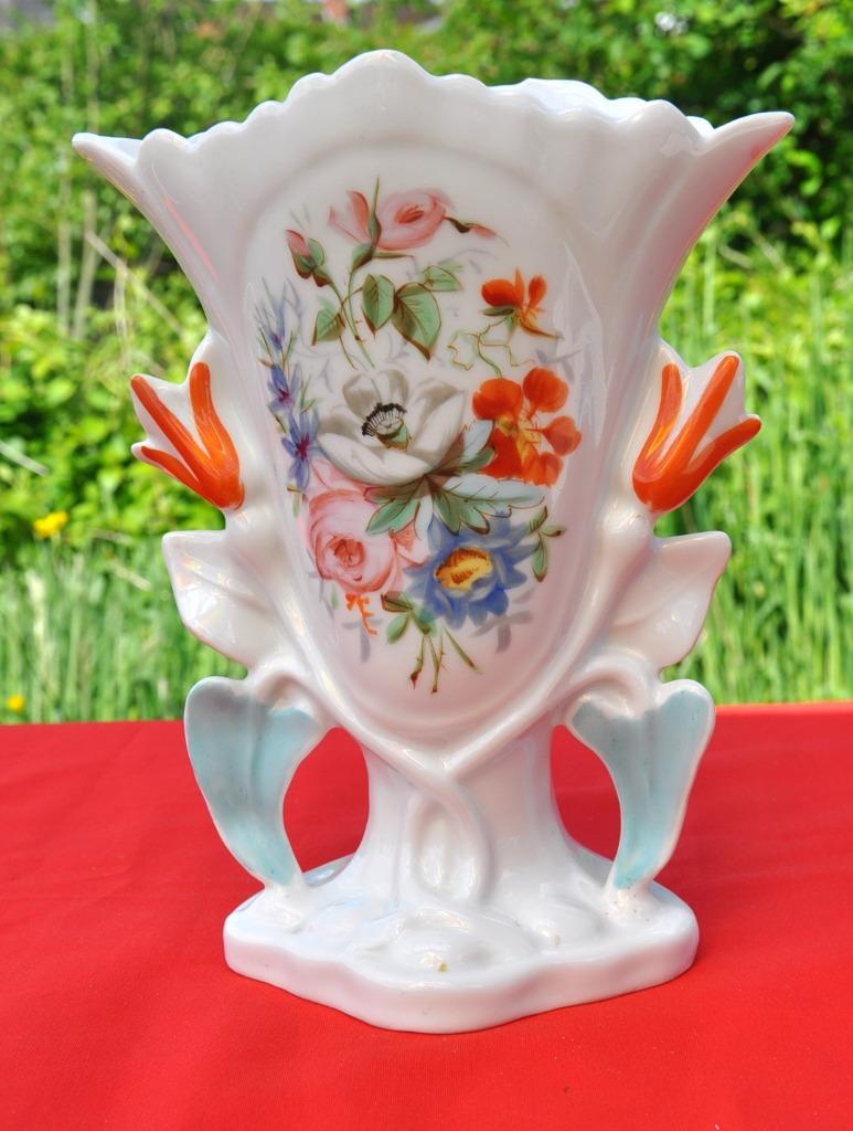 vase eligieux mariage porcelaine  fleur orange, Enlèvement ou Envoi