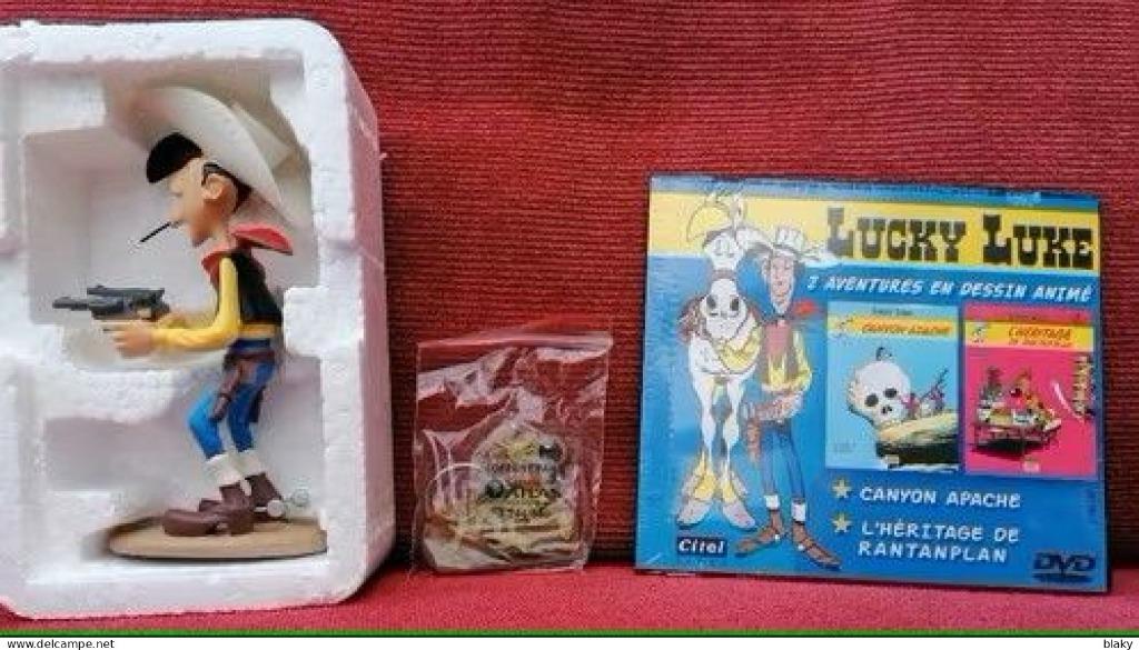 2009-LUCKY LUKE - LEBON - 15 CM- 1 DVD-1 SLEUTELHANGER-, Verzamelen, Verzenden, Nieuw