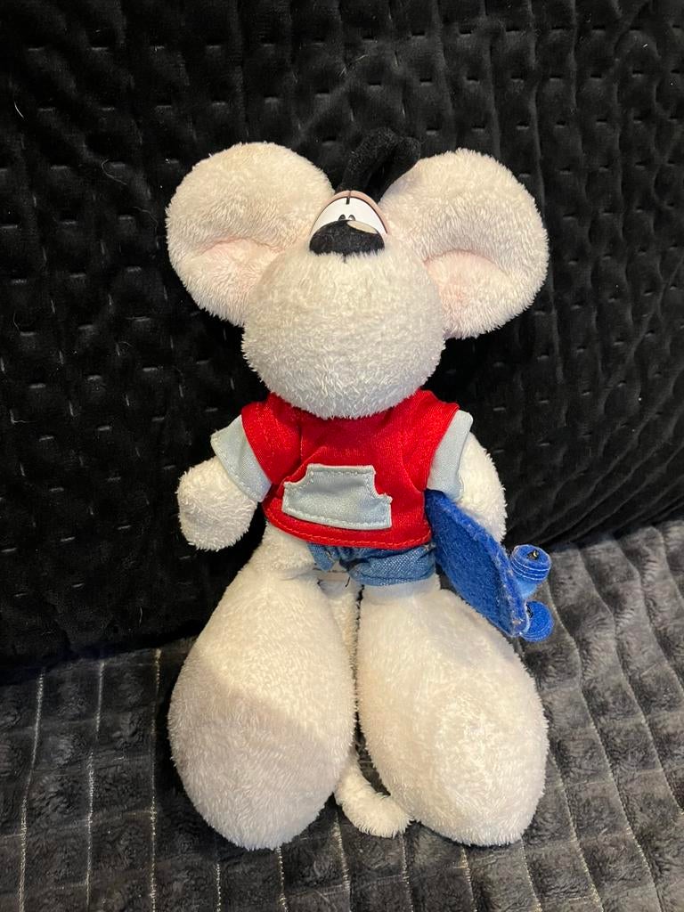 Knuffel diddl 15 cm met skateboard, Verzamelen, Ophalen of Verzenden, Diddl, Zo goed als nieuw, Knuffel