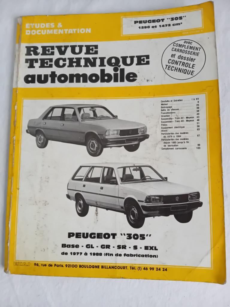 Technische beoordeling van de Peugeot 305 Automotive, Ophalen of Verzenden