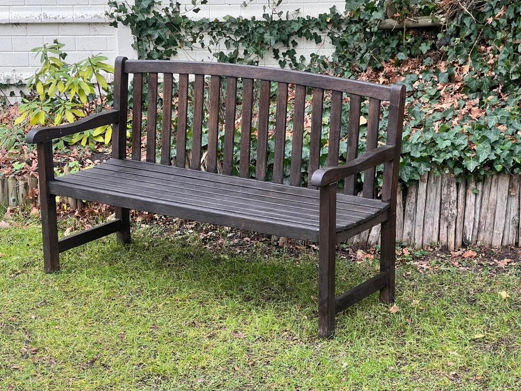 Banc de jardin en teck — 3 places, Enlèvement, Comme neuf, Bois