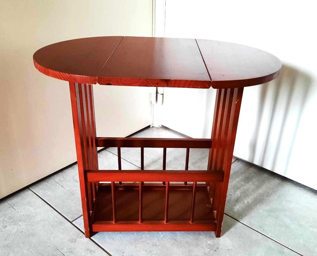 Prachtige vintage elegante mahoniehout klaptafeltje, Ophalen of Verzenden