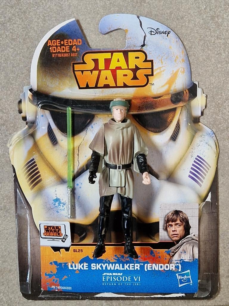 Star Wars Hasbro Luke Skywalker Endor  Figurine SL25 Saga, Collections, Star Wars, Comme neuf, Figurine, Enlèvement ou Envoi