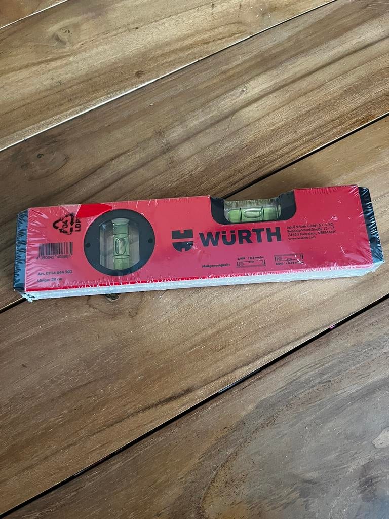Wurth 20cm niveau à boules, Bricolage & Construction, Enlèvement ou Envoi, Comme neuf