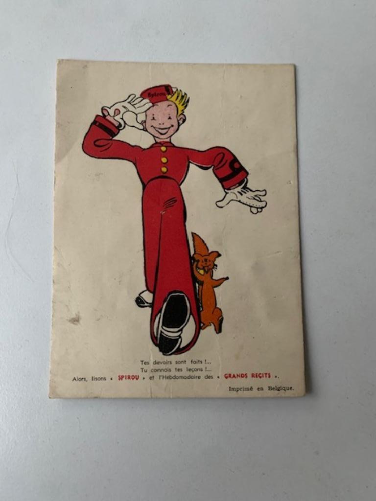Robbedoes - Spirou - buvard, Collections, Enlèvement ou Envoi, Gaston ou Spirou, Utilisé, Image, Affiche ou Autocollant