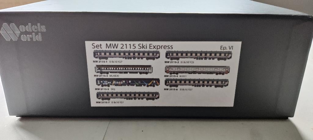 Models World MW 2115 Ski Express, Overige merken, Treinset, Gelijkstroom, Ophalen of Verzenden