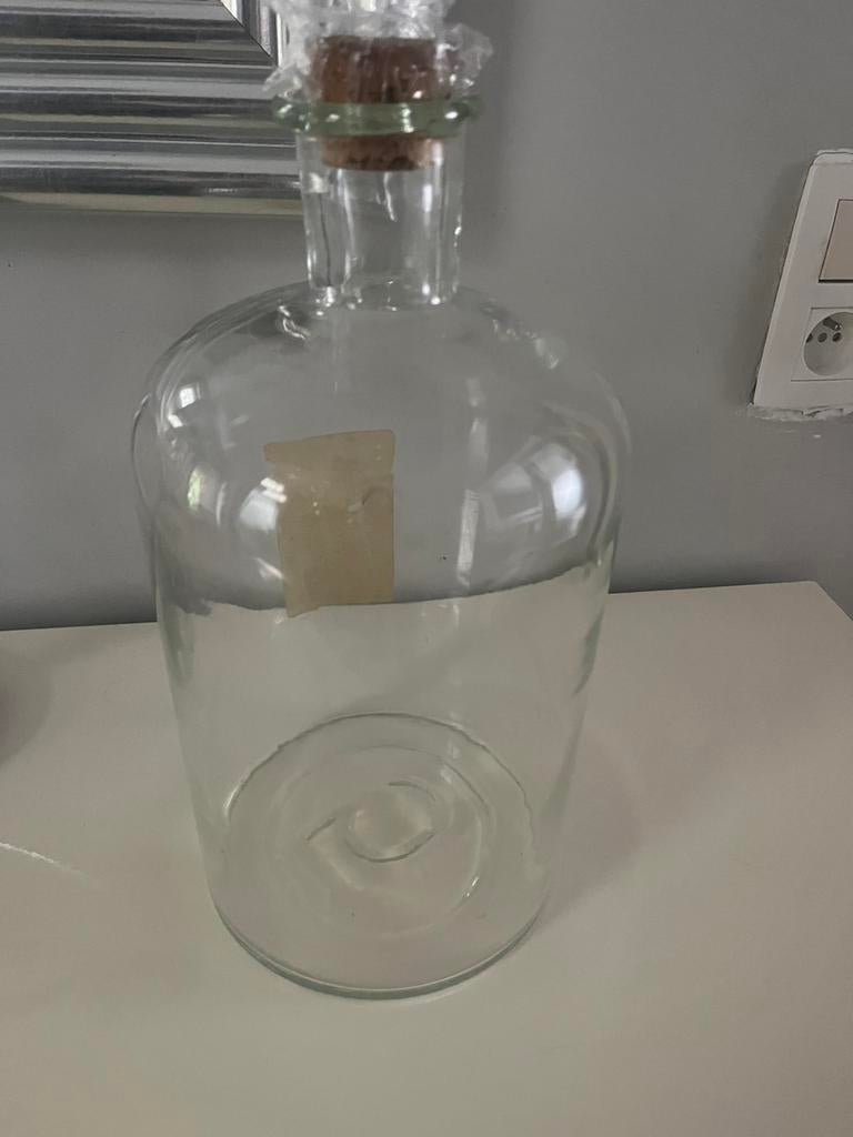 Bouteille - Flacon en verre vintage apothicaire de 5 L, Ophalen of Verzenden, Zo goed als nieuw