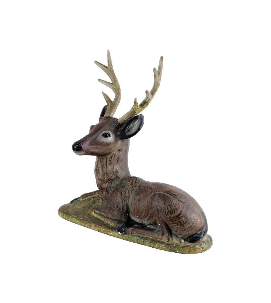 Art Deco Herten Beeld Sculptuur XL Arnova Frankrijk 50cm, Enlèvement ou Envoi