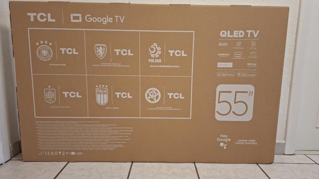 TCL 55 T8C - 4K QLED-144Hz-2025 (nieuw in doos), QLED, Nieuw, 120 Hz, 100 cm of meer